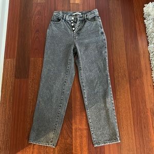 Pacsun high rise straight leg gray jeans